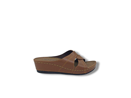 Zerhan 1854 Kadın Taba Günlük Kullanım Dolgu Topuk Terlik