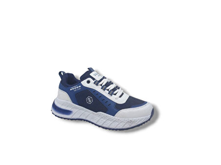 Zerhan 7620 Unisex Lacivert Bağcıklı File Spor Ayakkabı