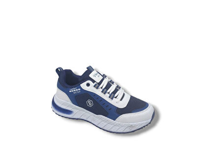 Zerhan 7620 Unisex Lacivert Bağcıklı File Spor Ayakkabı