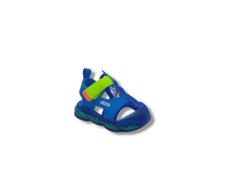 Vicco Live İlk Adım Bebek Saks Mavi Işıklı Sandalet Ayakkabı