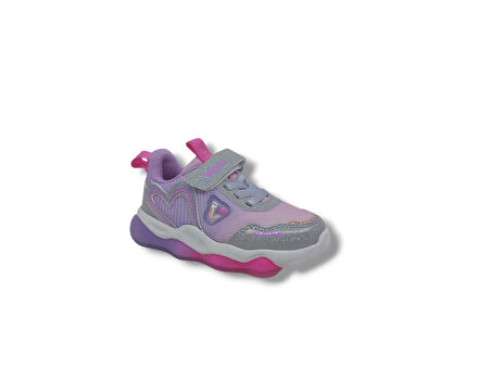Vicco Heart Işıklı Kız Çocuk Lila Spor Ayakkabı