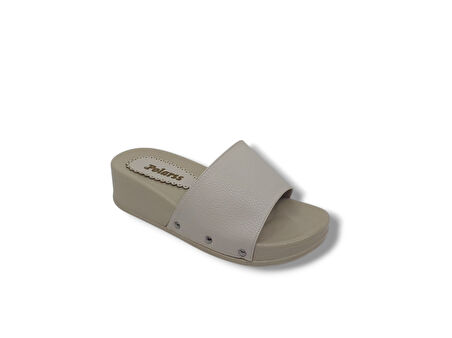 Zerhan 255 Kadın Bej Günlük Kullanım Hafif Dolgu TabanTerlik