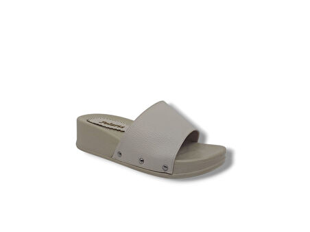 Zerhan 255 Kadın Bej Günlük Kullanım Hafif Dolgu TabanTerlik