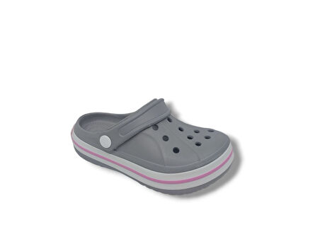 Cflex 22233 Kadın Gri Beyaz Pembe Sabo Terlik Sandalet