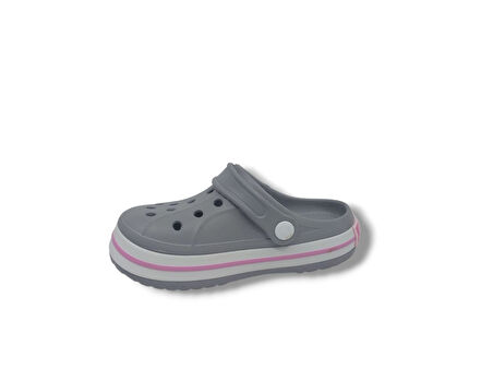 Cflex 22233 Kadın Gri Beyaz Pembe Sabo Terlik Sandalet