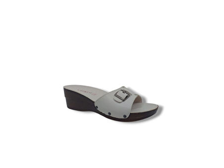 Çalıkuşu 55204 Kadın Krem Tokalı Günlük Kullanım Terlik