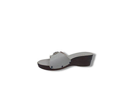 Çalıkuşu 55204 Kadın Krem Tokalı Günlük Kullanım Terlik