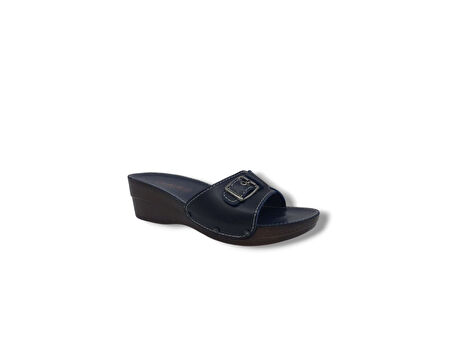 Çalıkuşu 55204 Kadın Lacivert Tokalı Günlük Kullanım Terlik