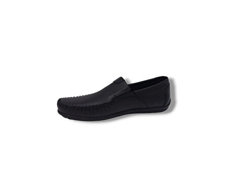 Modesa 269 Erkek Siyah Hakiki Deri Loafer Ayakkabı