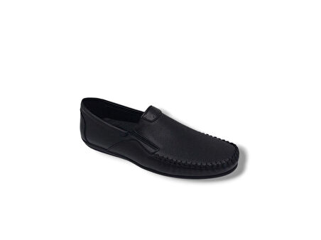 Modesa 269 Erkek Siyah Hakiki Deri Loafer Ayakkabı