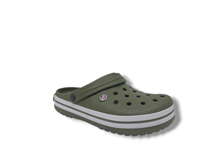 Cflex 145 Unisex Haki Beyaz Haki Sabo Terlik Sandalet