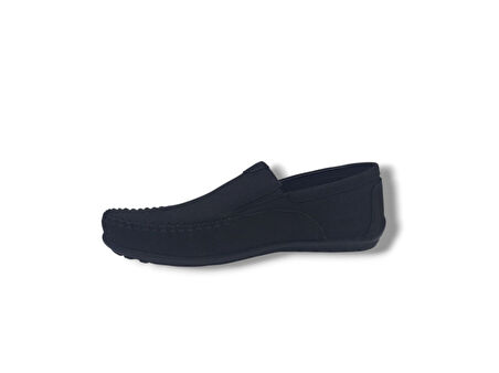 Modesa 265 Erkek Siyah Nubuk Deri Loafer Ayakkabı