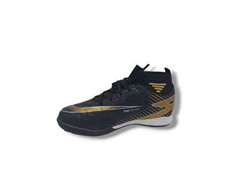 Twıngo 600 Erkek Çocuk Siyah Altın Çoraplı Halı Saha Ayakkabı