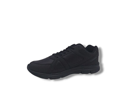 Lutton 3555 Unisex Siyah Bağcıklı Yürüyüş Koşu Büyük Numara Spor Ayakkabı 45 46 47 48