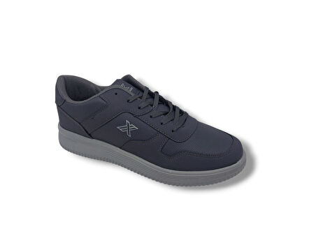 Lutton 4555 Unisex Füme Bağcıklı Kalın Taban Büyük Numara Spor Ayakkabı 45 46 47 48