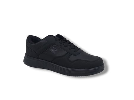 Lutton 4555 Unisex Siyah Bağcıklı Kalın Taban Büyük Numara Spor Ayakkabı 45 46 47 48