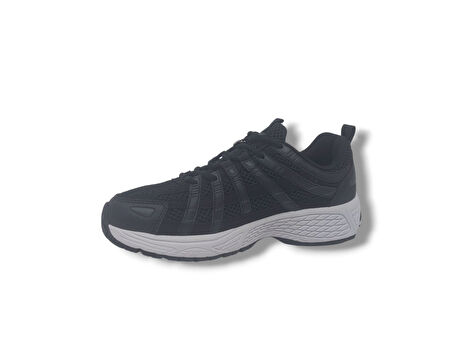 Lescon Pace Runner Unisex Siyah Yürüyüş Koşu Spor Ayakkabı