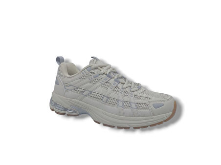 Lescon Pace Runner Unisex Bej Yürüyüş Koşu Spor Ayakkabı