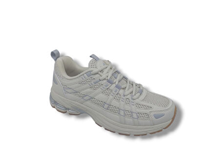 Lescon Pace Runner Unisex Bej Yürüyüş Koşu Spor Ayakkabı