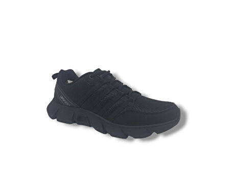 Lescon Legend Flex Erkek Siyah Yürüyüş Koşu Spor Ayakkabı