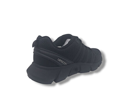 Lescon Legend Flex Erkek Siyah Yürüyüş Koşu Spor Ayakkabı