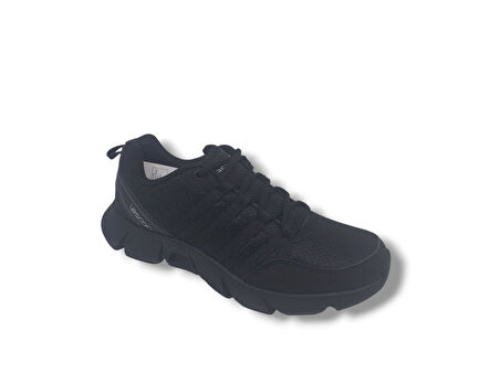 Lescon Legend Flex Erkek Siyah Yürüyüş Koşu Spor Ayakkabı