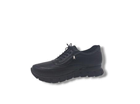 Zerhan 120 Kadın Siyah Çorap Model Komfort  Ayakkabı