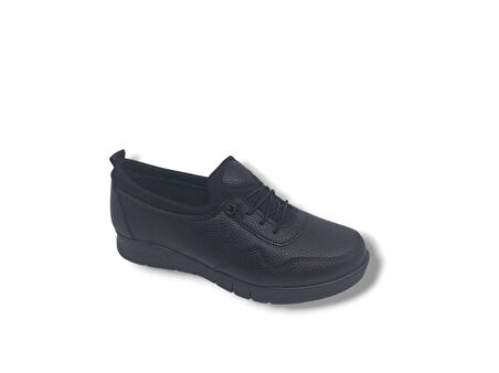 Zerhan 600 Kadın Siyah Çorap Model Komfort Termo Taban Büyük Numara Ayakkabı 41 42