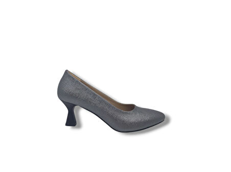 Zerhan 239 Kadın Platin Klasik Alçak Topuklu Ayakkabı