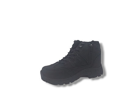 Scot 769 Erkek Çocuk Siyah Bağcıklı Fermuarlı Bot