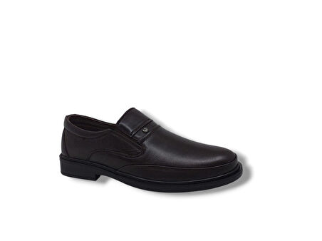 Paggi 608 Erkek Koyu Kahve Hakiki Deri Günlük Kullanım Poli Taban ( HAFİF ) Ayakkabı