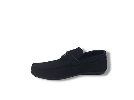 Modesa 188 Erkek Siyah Fiyonklu Nubuk Hakiki Deri Loafer Ayakkabı 39 Numara