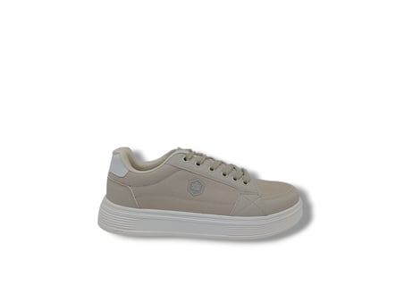 Axıon 011 Unisex Bej Bağcıklı Şık Keten Spor Ayakkabı