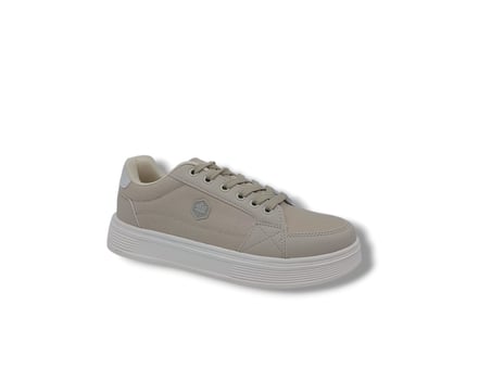Axıon 011 Unisex Bej Bağcıklı Şık Keten Spor Ayakkabı