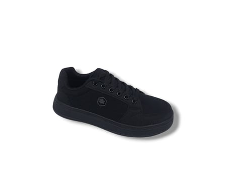 Axıon 011 Unisex Siyah Bağcıklı Şık Keten Spor Ayakkabı