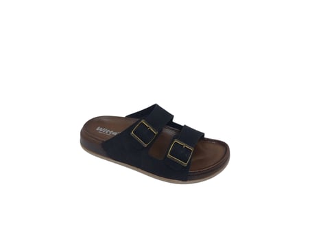 Witta 55201 Unisex Siyah Tokalı Günlük Kullanım Terlik
