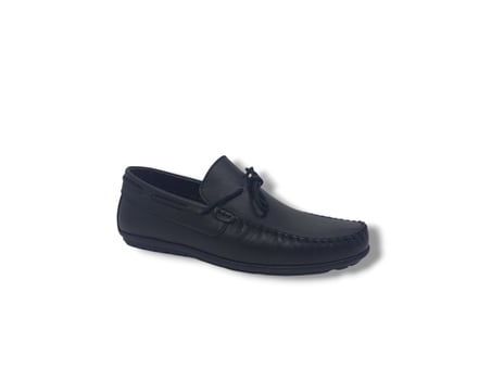 Modesa 188 Erkek Siyah Fiyonklu Hakiki Deri Loafer Ayakkabı