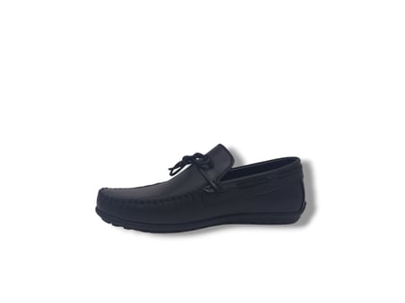 Modesa 188 Erkek Siyah Fiyonklu Hakiki Deri Loafer Ayakkabı