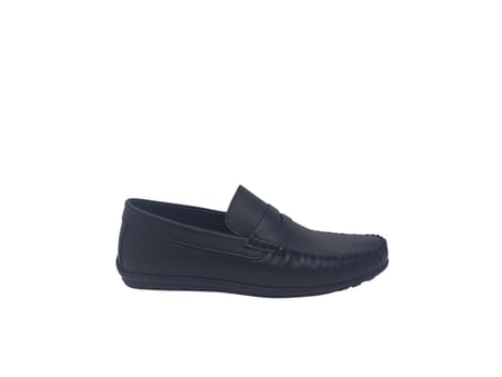 Modesa 185 Erkek Kolej Siyah Hakiki Deri Loafer Ayakkabı