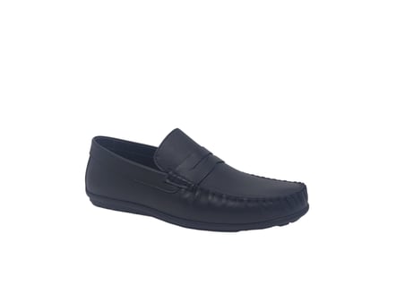 Modesa 185 Erkek Kolej Siyah Hakiki Deri Loafer Ayakkabı