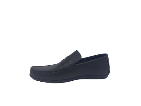 Modesa 185 Erkek Kolej Siyah Hakiki Deri Loafer Ayakkabı