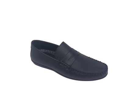 Modesa 185 Erkek Kolej Siyah Hakiki Deri Loafer Ayakkabı