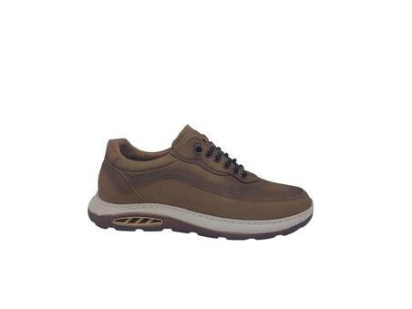 Modesa 2856 Erkek Kum Lastik Bağcıklı Crazy Deri Casual Ayakkabı