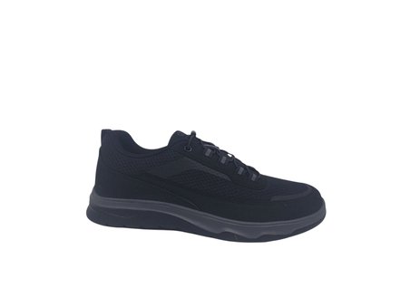 Bestof 2074 Erkek Siyah Çorap Model File Hafif Taban Loafer Spor Ayakkabı