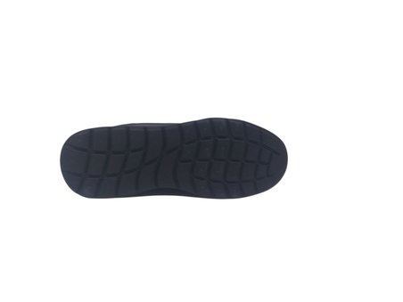 Bestof 2074 Erkek Siyah Çorap Model File Hafif Taban Loafer Spor Ayakkabı