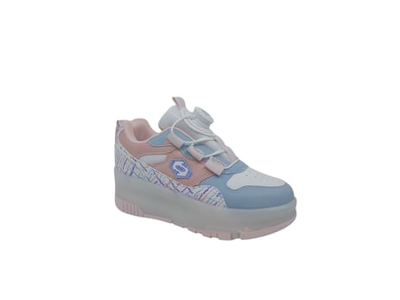 Alessio 9625 Kız Çocuk Pudra Işıklı Patenli Tekerlekli Sneaker Spor