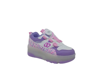 Zerhan 9625 Kız Çocuk Lila Işıklı Patenli Tekerlekli Sneaker Spor