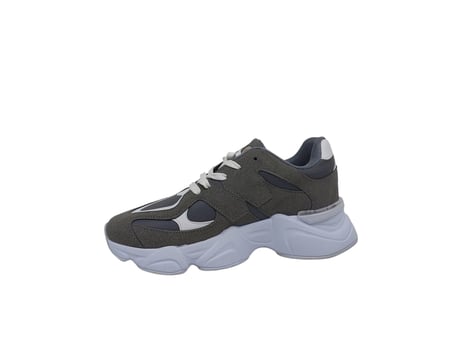 Zerhan 7040 Unisex Füme Bağcıklı Kalın Taban Spor Ayakkabı