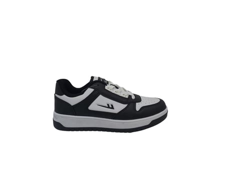 Zerhan 8555 Unisex Siyah Beyaz Bağcıklı Şık Spor Ayakkabı