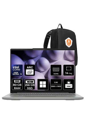 IdeaPad Slim 5 14IMH10 Ultra 9 185H 80GB RAM 256GB SSD 14" 2.8K (2880x1800) OLED W11P Dizüstü Bilgisayar